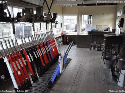 Wednesday March 13th 2013. The restored signal box.